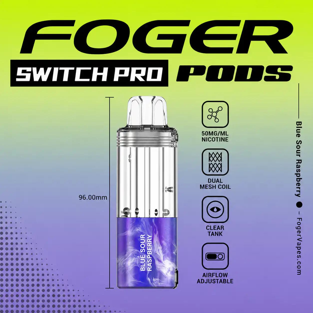 Foger Pod Blue Sour Rasp