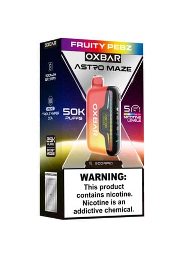 OXBAR Astro Maze 50K - Fruity Pebz
